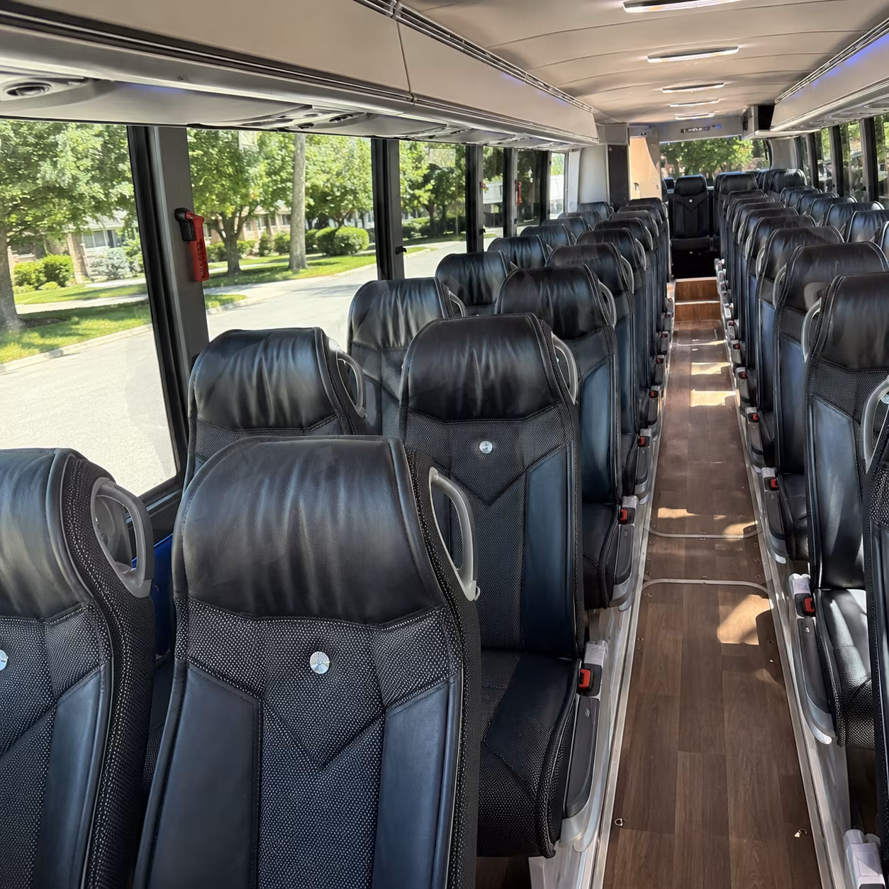 mesquite charter bus interior gallery