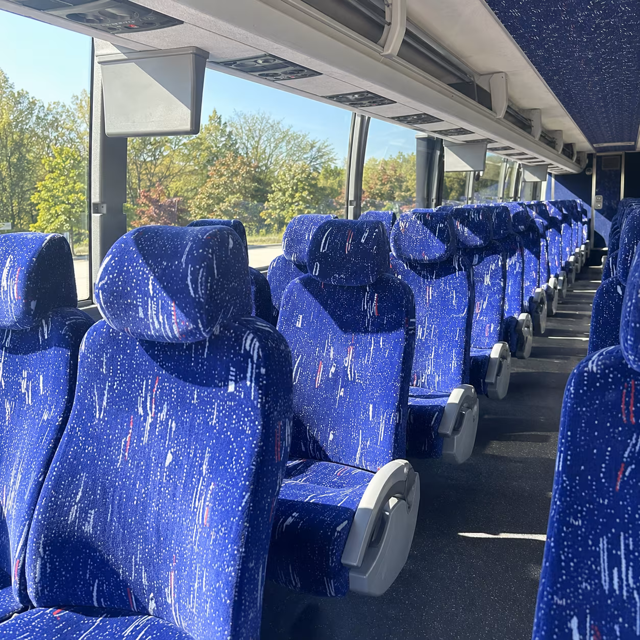 mesquite charter bus interior