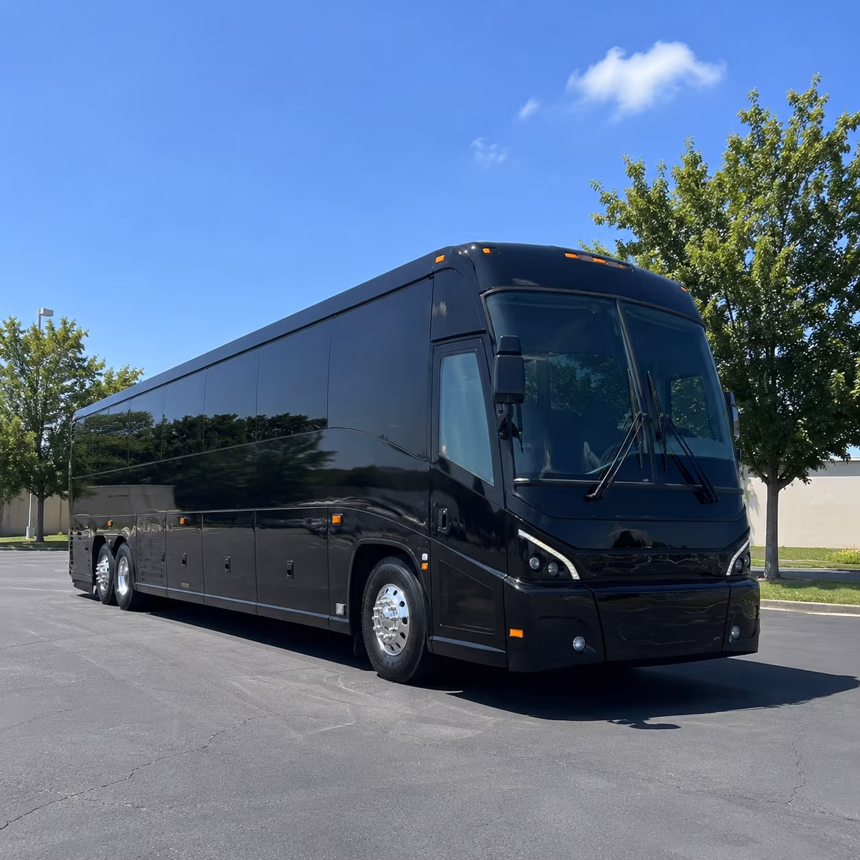 mesquite charter bus rental exterior