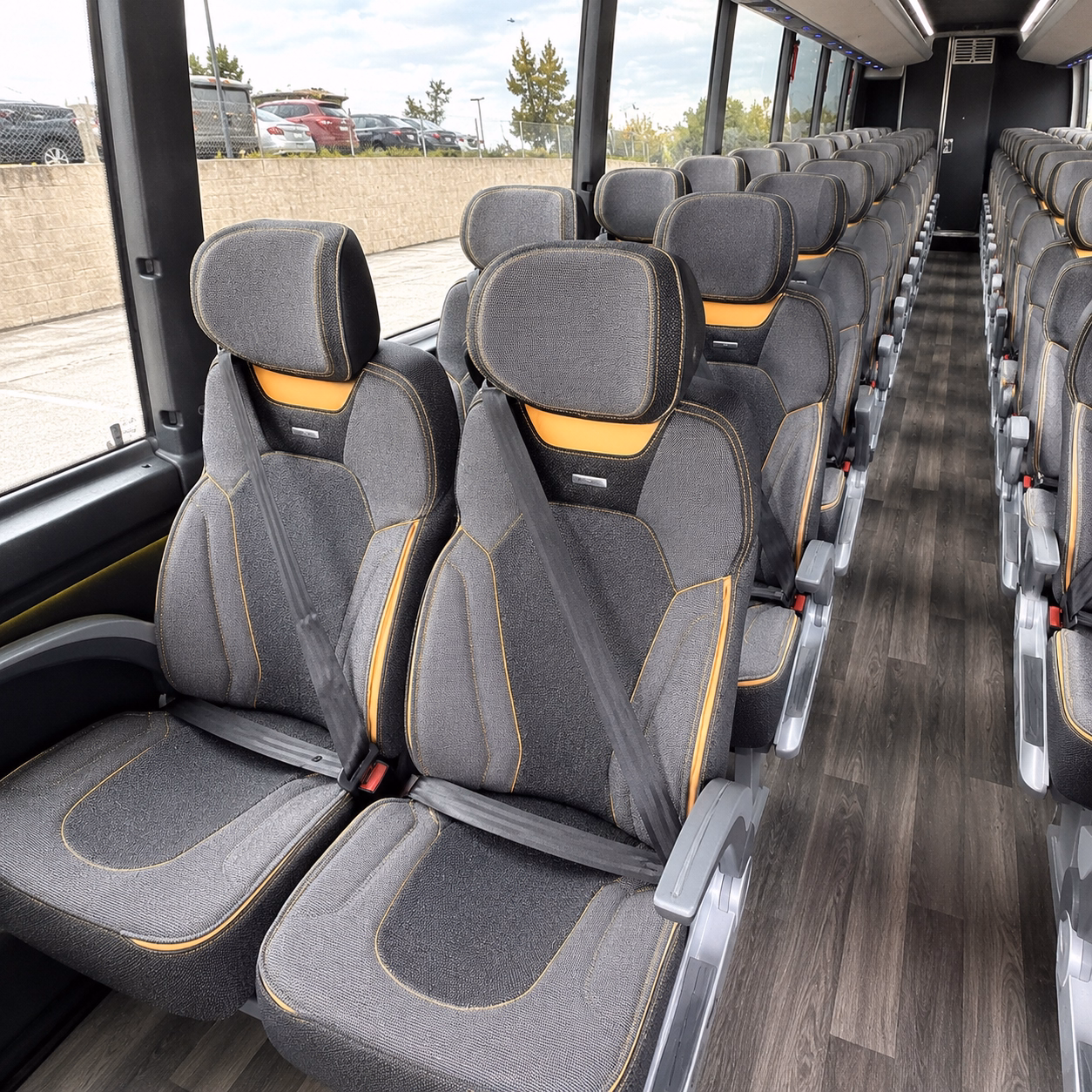mesquite charter bus rental inside